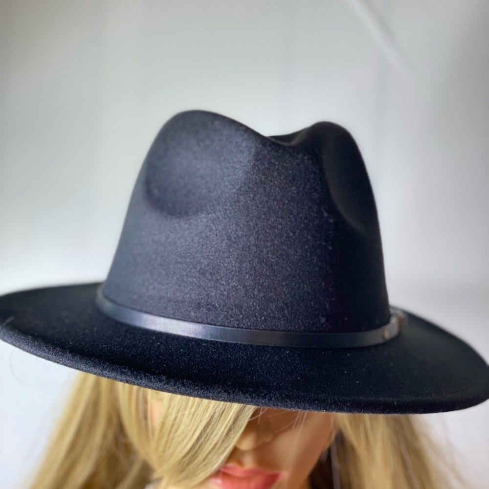 Wide Brim Belt Buckle Fedora